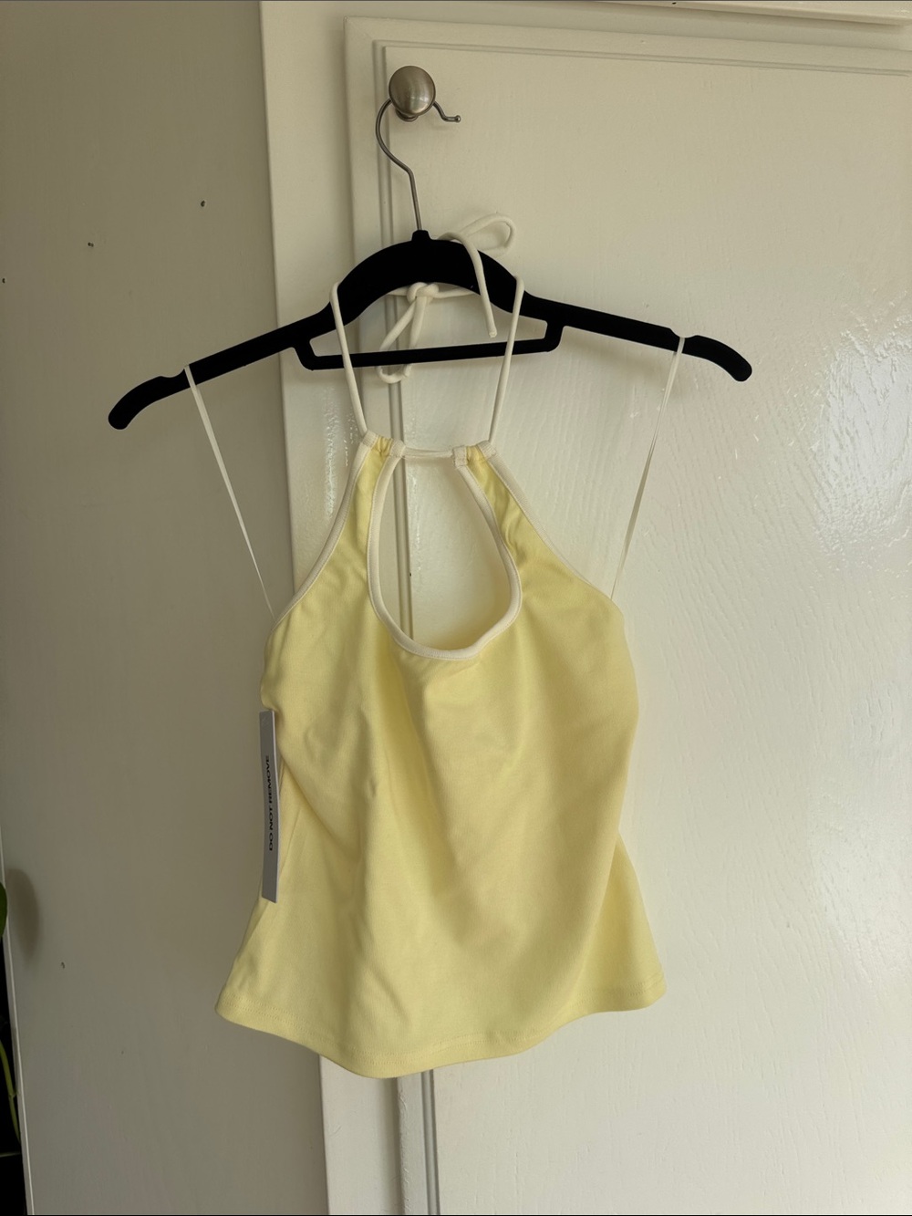 Princess Polly Pale Yellow Halter Camisole